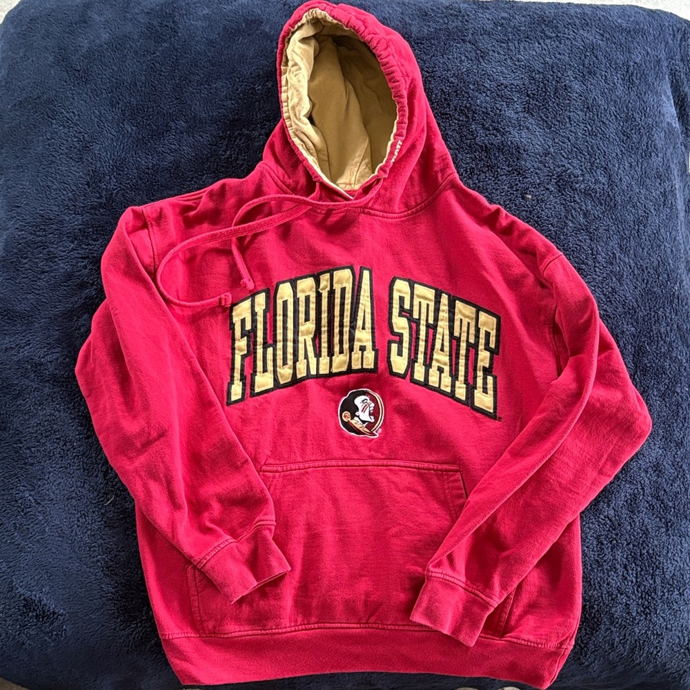 Vintage Old Varsity Brand Florida State Red Hoodie